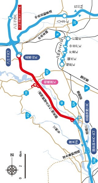 圏央道の開通時期 相模原愛川ic 高尾山icの開通は 14年６月 相模原グラップラーズ